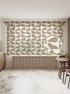 Фототюль JoyArty "Стадо моржей", 145x180 см (2 полотна со шторной лентой + 50 крючков)