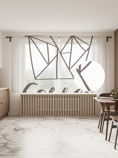 Фототюль JoyArty "Скульптура ветра", 145x180 см (2 полотна со шторной лентой + 50 крючков)