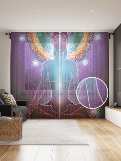 Фототюль JoyArty "Полная гармония", 145x265см (2 полотна со шторной лентой + 50 крючков)