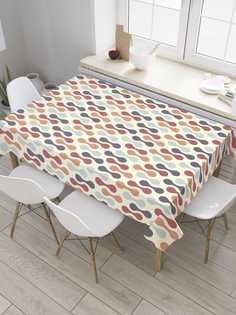 Скатерть прямоугольная JoyArty "Геометрические формы" из сатена, 120x145 см