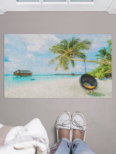 Придверный коврик JoyArty "Креативные качели" для обуви 75x45 см