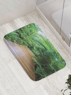 Коврик JoyArty "Мостик через джунгли" для ванной, сауны, бассейна, 77х52 см