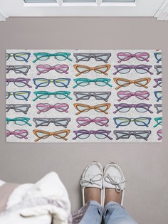Придверный коврик JoyArty "Креативные очки" для обуви 75x45 см