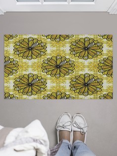 Придверный коврик JoyArty "Ажурные цветы" для обуви 75x45 см
