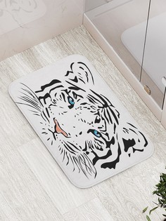 Коврик JoyArty "Тигровый дух" для ванной, сауны, бассейна, 77х52 см