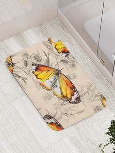 Коврик JoyArty "Радость бабочки" для ванной, сауны, бассейна, 77х52 см