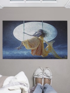 Придверный коврик JoyArty "Качели в полнолуние" для обуви 75x45 см