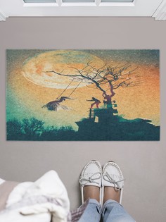 Придверный коврик JoyArty "Опасные качели" для обуви 75x45 см