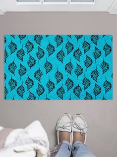 Придверный коврик JoyArty "Ажурные листья" для обуви 75x45 см
