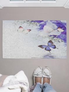 Придверный коврик JoyArty "Бабочки над водой" для обуви 75x45 см