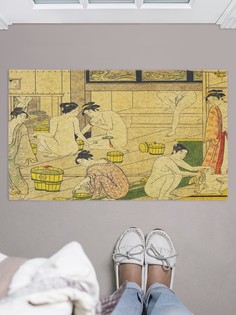 Придверный коврик JoyArty "Японская баня" для обуви 75x45 см
