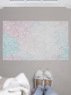 Придверный коврик JoyArty "Ажурные цветы" для обуви 75x45 см