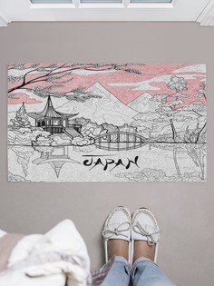 Придверный коврик JoyArty "Строгая Япония" для обуви 75x45 см
