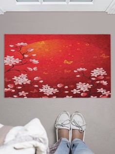 Придверный коврик JoyArty "Сакура в Японии" для обуви 75x45 см