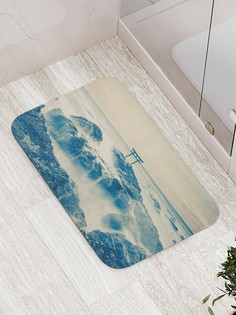 Коврик JoyArty "Японский строб в шторм" для ванной, сауны, бассейна, 77х52 см