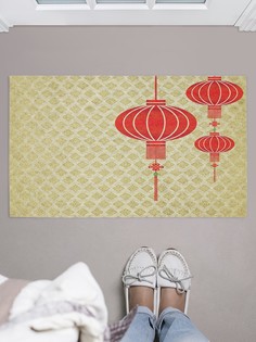 Придверный коврик JoyArty "Японские фонарики" для обуви 75x45 см