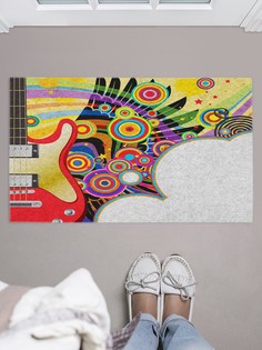 Придверный коврик JoyArty "Музыкальный арт" для обуви 75x45 см
