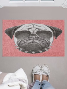 Придверный коврик JoyArty "Блатная собака" для обуви 75x45 см