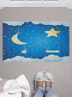 Придверный коврик JoyArty "Звездные качели" для обуви 75x45 см