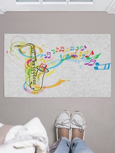 Придверный коврик JoyArty "Музыкальные краски" для обуви 75x45 см