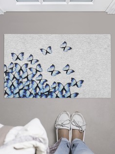 Придверный коврик JoyArty "Улетающие бабочки" для обуви 75x45 см