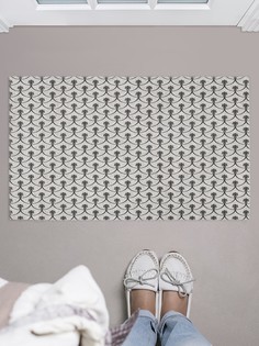 Придверный коврик JoyArty "Сетчатые узоры" для обуви 75x45 см