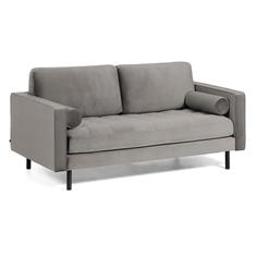 Диван Bogart 2х местный серый бархат La Forma
