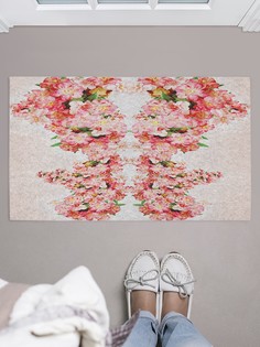 Придверный коврик JoyArty "Цветочная фигурка" для обуви 75x45 см