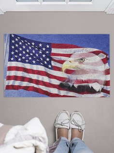 Придверный коврик JoyArty "Развивающийся флаг" для обуви 75x45 см