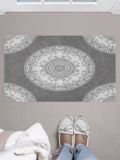 Придверный коврик JoyArty "Ажурные круги" для обуви 75x45 см