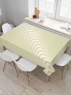 Скатерть прямоугольная JoyArty "Песочная энергия" из сатена, 120x145 см