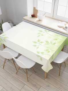 Скатерть прямоугольная JoyArty "Ослепительная растительность" из сатена, 120x145 см