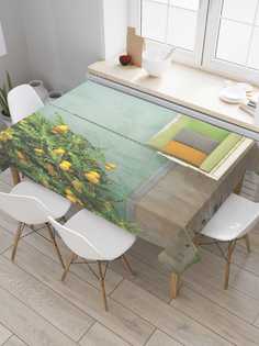 Скатерть прямоугольная JoyArty "Качели у стены" из сатена, 120x145 см