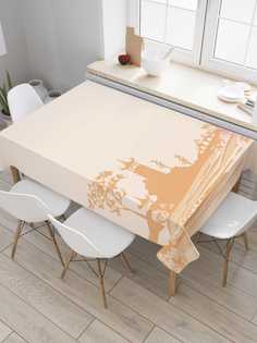 Скатерть прямоугольная JoyArty "Япония уже близко" из сатена, 120x145 см