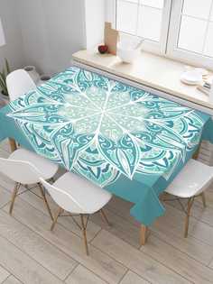 Скатерть прямоугольная JoyArty "Цветок с острыми лепестками" из сатена, 120x145 см