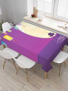 Скатерть прямоугольная JoyArty "Светильники в Японии" из сатена, 120x145 см