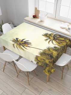 Скатерть прямоугольная JoyArty "Необычная пальма" из сатена, 120x145 см