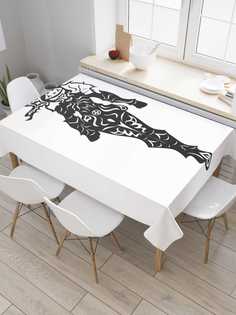 Скатерть прямоугольная JoyArty "Утонченный воин" из сатена, 120x145 см