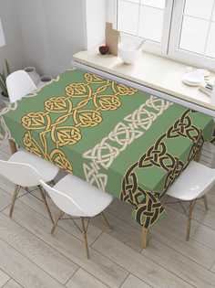 Скатерть прямоугольная JoyArty "Ручное покрывало" из сатена, 120x145 см