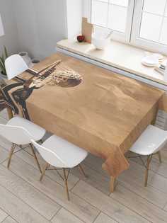 Скатерть прямоугольная JoyArty "Баскетбольное кольцо" из сатена, 120x145 см