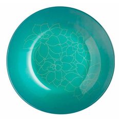 Тарелка для супа Luminarc Fleurs De Bach 20 см зеленая