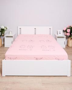 Простыня на резинке из поплина "Всё себе", Элиза, Размер: 160 х 200