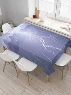 Скатерть прямоугольная JoyArty "Вспышка молнии" из оксфорда, 120x145 см