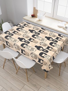 Скатерть прямоугольная JoyArty "Японские девочки" из оксфорда, 120x145 см