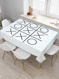 Скатерть прямоугольная JoyArty на кухонный стол "Ничья" из оксфорда, 120x145 см