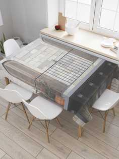 Скатерть прямоугольная JoyArty "На тихом балконе" из оксфорда, 120x145 см