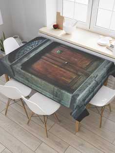 Скатерть прямоугольная JoyArty "Дворянская дверь" из сатена, 180x145 см