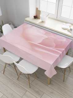 Скатерть прямоугольная JoyArty на кухонный стол "Роза макро" из оксфорда, 120x145 см