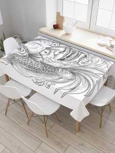 Скатерть прямоугольная JoyArty "Японская маска ханья" из оксфорда, 180x145 см