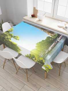 Скатерть прямоугольная JoyArty "У французской реки" из оксфорда, 180x145 см